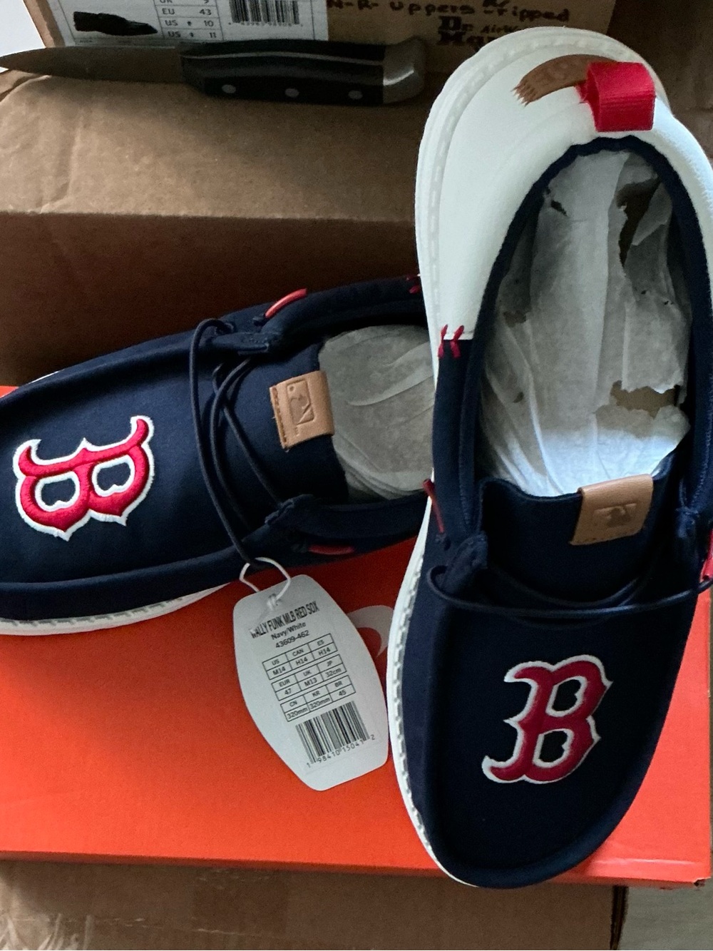 Hey Dudes Boston Red Sox Edition- Size 14